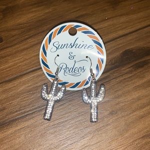 Bling Cactus Earrings